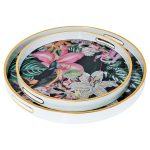Myrtle and Mary Tropical Bomb Circular Trays