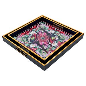 Myrtle and Mary Flower Bomb Square Trays