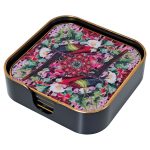 Myrtle and Mary Flower Bomb Square Coasters