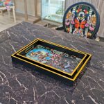 Myrtle and Mary Le Cirque Du Monde Rectangular Trays in our Showroom