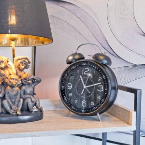 Giant Alarm Clock - Matte Black on display in our Showroom