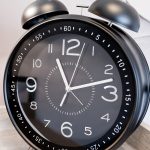 Giant Alarm Clock - Matte Black - Close Up
