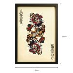 Joker Playing Card Collage Wall Art - Dimensions