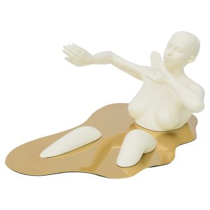 Bathing Lady Sculpture - Cream
