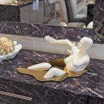 Bathing Cream Lady Sculpture in our Showroom