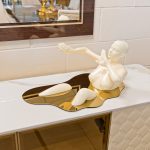 Bathing Cream Lady Sculpture on display in our Showroom