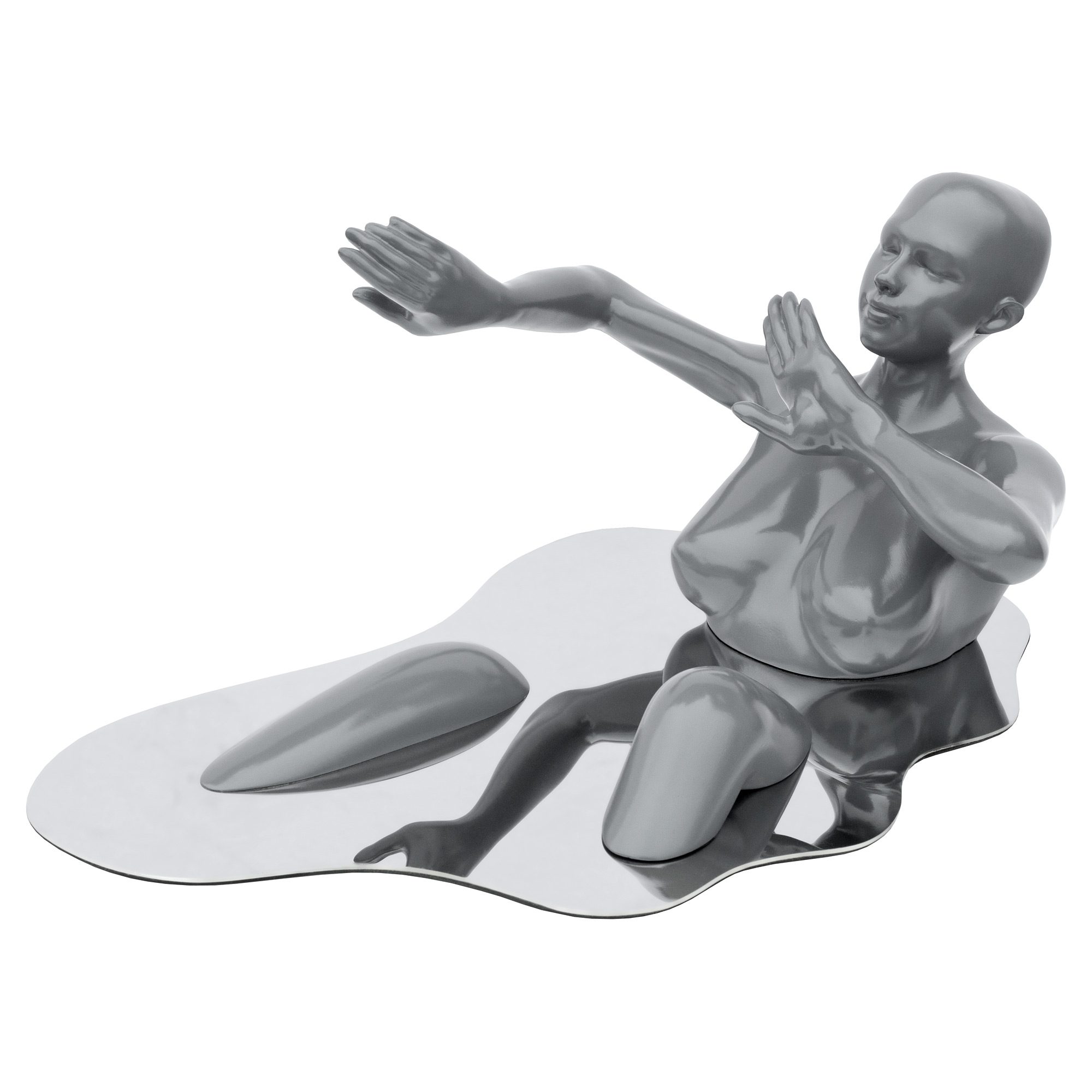 MP197 Bathing Lady Sculpture - Grey Bathing Lady Sculpture - Grey