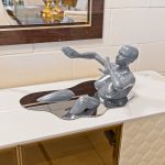 Bathing Grey Lady Sculpture in our Showroom