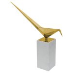 MP205 Long Tailed Tit on Marble Plinth