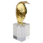 Large Gold Penguin Ornament - Back