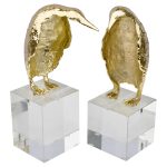 Gold Penguin Ornaments
