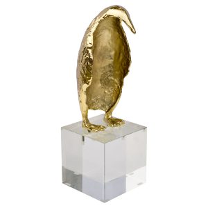 Small Gold Penguin Ornament