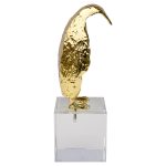 Small Gold Penguin Ornament - Side