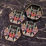 Myrtle and Mary Paradise Lost Hexagon Coasters Design