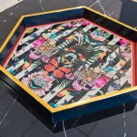 Myrtle and Mary Paradise Lost Hexagon Tray Close Up