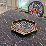 Myrtle and Mary Paradise Lost Hexagon Tray in our Showroom