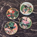 Myrtle and Mary Tropical Bomb Circular Coasters Design