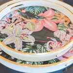 Myrtle and Mary Tropical Bomb Circular Trays Close Up