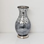 Mosaic Glass Vase Lamp - Black - Image 6
