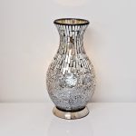 Mosaic Glass Vase Lamp - Black - Image 5