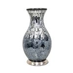 Mosaic Vase Lamp - Black - Off