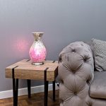 Vase Lamp Purple Living Room