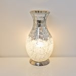 Mosaic Glass Vase Lamp - White - Image 5