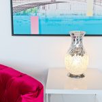 Mosaic Vase Lamp - White