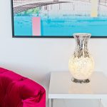 Mosaic Vase Lamp - Pearl