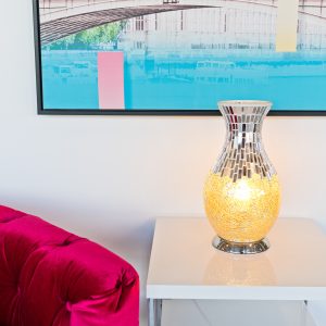 Mosaic Vase Lamp - Yellow