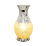 Mosaic Vase Lamp - Yellow - On