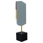 Abstract Square Face Art Sculpture - Back