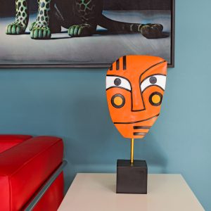 Abstract Face Art Sculpture in our Showroom