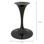 Black Gloss Table Base - Dimensions