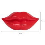 Large Red Lips Sculpture - Dimensions