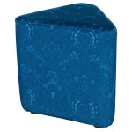 Triangular Segment Stool - Dangerous Damask Navy - Casa Nova Collection