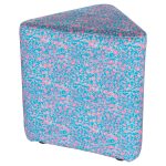 Triangular Segment Stool - Leopard Luxe Bubblegum - Casa Nova Collection