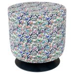 Swivel Drum Stool - Birdity Absurdity White - Casa Nova Collection