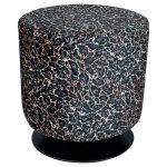 Swivel Drum Stool - Roxy Leopard - Casa Nova Collection