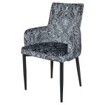 Duncan Dining Carver - Dangerous Damask Zebra - Casa Nova Collection