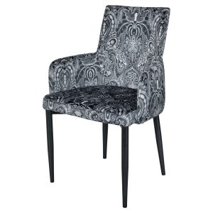 Duncan Dining Carver - Dangerous Damask Zebra - Casa Nova Collection