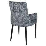 Duncan Dining Carver - Dangerous Damask Zebra - Casa Nova Collection - Back