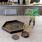 Roxy Leopard Hexagonal Serving Tray in our Showroom