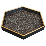Roxy Leopard Hexagonal Serving Tray