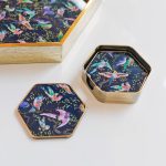 Birdity Absurdity Hexagonal Coaster Set in our Showroom