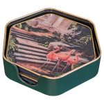 Baroque Gardens Hexagonal Coaster Set