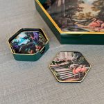 Baroque Gardens Hexagonal Coaster Set in our Showroom