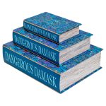 Dangerous Damask Storage Book Boxes - Set of Three Stacked