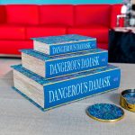 Dangerous Damask Storage Book Boxes - Set of Three in our Showroom