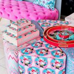 Flamingo-go Storage Book Boxes - Set of Three Stacked in our Showroom